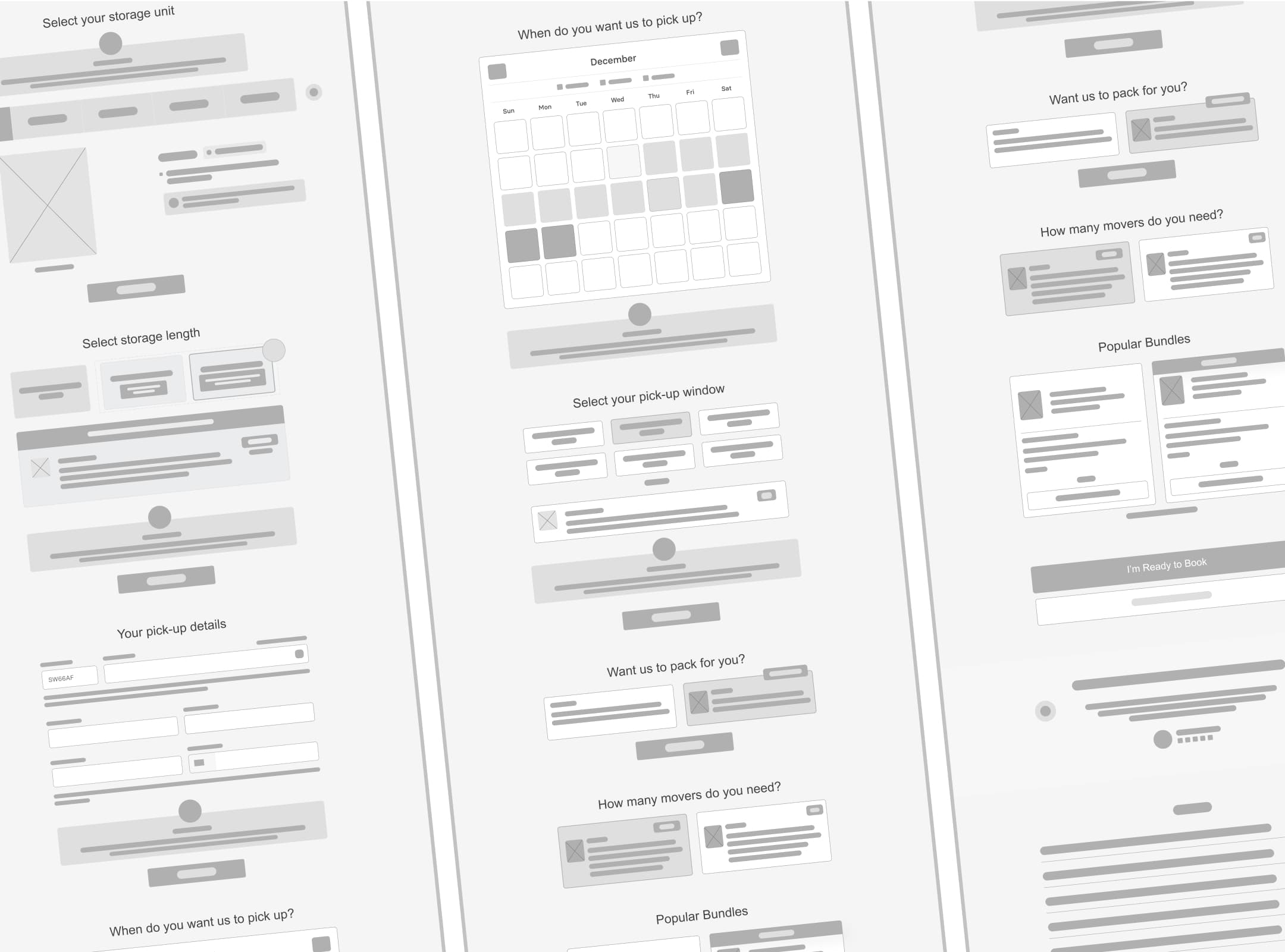 Low Fidelity Wireframes