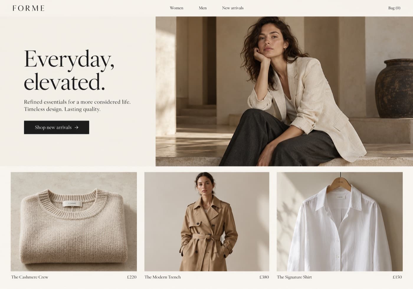 Storefront page with click heatmap hotspots